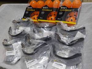 lot 111 image: Pickleballs and Visors...