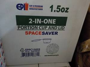 lot 123 image: 2 Cases 2 in One Portion Plastic 1....