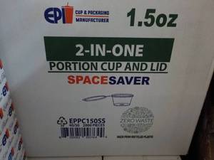 lot 124 image: 2 Cases 2 in One Portion Plastic 1....