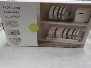 lot 142 image: Expanding Cookware Organizer...