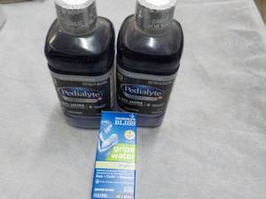 lot 168 image: 2 Bottles Iced Grape Pedialyte and ...