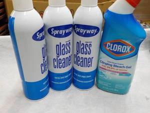 lot 195 image: Spray way Glass Cleaner and Clorox...