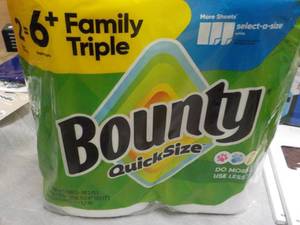 lot 212 image: Bounty Quick Size Paper Towels...