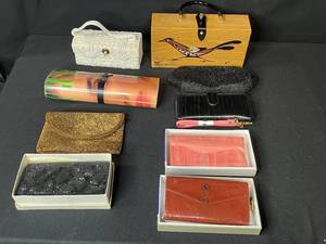 lot 51 image: Collection of Vintage and Modern Womens Clutches, Purses, and Wallets