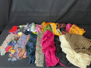 lot 144 image: Assorted Womens Fashion Scarves and Shawls Collection