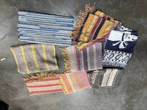 lot 154 image: Collection of Woven Table Runners and Small Decorative Rugs