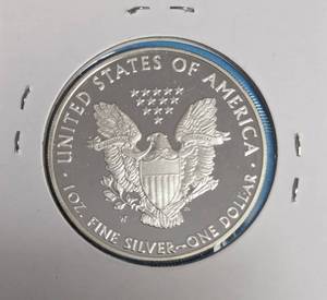 2010 W  - American Silver Eagle - Proof Mint - 1 Oz. Fine Silver   (549,861 Minted)
