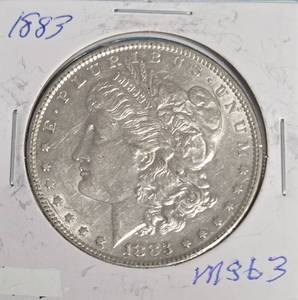 lot 25 image: 1883  - Silver Morgan - MS63