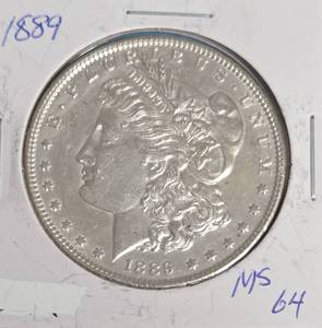 lot 29 image: 1889 - Silver Morgan - MS64 - Brilliant Luster
