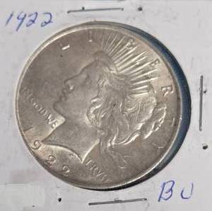 lot 32 image: 1922 - Silver Peace Dollar&nbsp