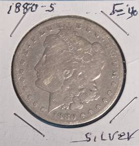 lot 44 image: 1880 S Morgan Silver Dollar - F-40