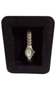 lot 14 image: Elgin  Elegant Two-Tone Oval Quartz Watch for Ladies
