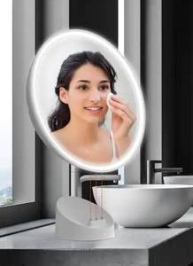 lot 17 image: SPASTUDIO  Sharper Image  Waterproof Fogless Shower Mirror Bluetooth Speaker