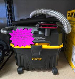 lot 22 image: VEVOR  4-Gallon WetDry Shop Vacuum, 5 HP, 3-in-1 Blower, Portable Attachments