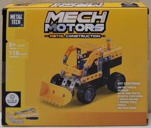 lot 37 image: Metal Tech Mech Motors - Metal Construction - Bulldozer - STEM Engineering (Tools Included)  (View Photos for More Details)