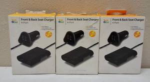 lot 43 image: Tech & Go  NEW (3) Front & Back Car Chargers