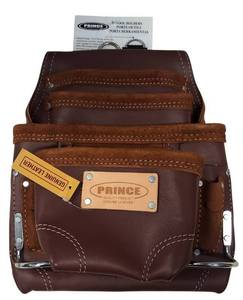 lot 76 image: Prince Quality Product - 10 Pocket Oil Tan Real Leather Prince Tool Pouch NEW