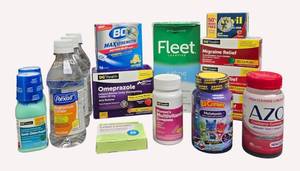 lot 87 image: Medicine Cabinet Supplies - NEW slightly outdated