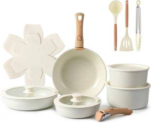 lot 13 image: Vipwind 15-Piece Ceramic Cookware Set
