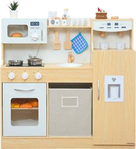 lot 48 image: inFUNSAME Wooden Play Kitchen Set