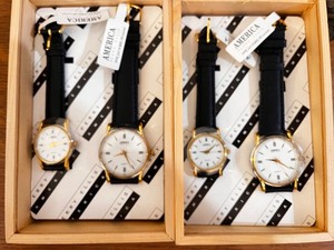 lot 3W image: Set of 2 Perry Ellis America Quartz Watches with Black Bands