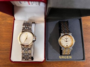 lot 10W image: Pair of Designer Quartz Watches by Paolo Gucci and Gucci