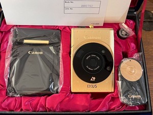 lot 19W image: Canon IXUS Limited Edition 60th Anniversary Gold Film Camera Set