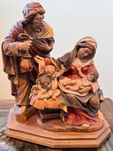 lot 205 image: Hand-Painted Nativity Scene Figurine Set