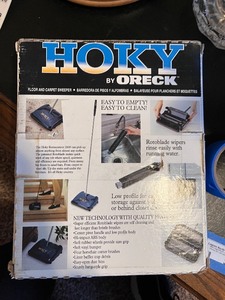 lot 362 image: Hoky by Oreck Floor and Carpet Sweeper in Original Box