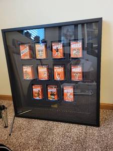 lot 316 image: Framed Wheaties 75 Years of Champions Commemorative Cereal Box Collection