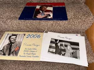 lot 361 image: Ronald Reagan Presidential Library Foundation calendars - includes 2006 Limited Edition and 2008 calendars