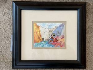 lot 101 image: Disney Mickey Mouse at Hoover Dam Framed Print with Certificate of Authenticity