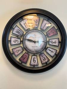 lot 111 image: FirstTime Manufactory Legacy Edition Wall Clock Analog 12-Panel Numerals