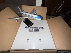 lot 249 image: Air Force One SAM 26000 Boeing 707-320B Model Aircraft