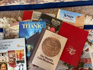 lot 373 image: Titanic, Colorful World & The Worlds Last Mysteries - Vintage Illustrated Books