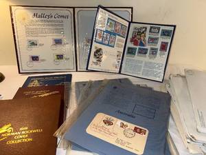 lot 384 image: Stamp Folio Collection Norman Rockwell, Golden Gate Bridge & World Stamps