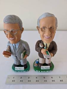 lot 26 image: Pair of Sid Hartman Star Tribune Bobblehead Figures