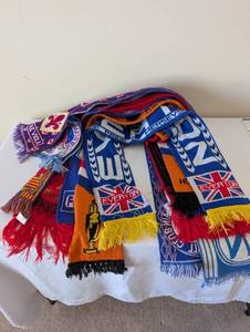 lot 34 image: Collection of Soccer and Football Club Scarves