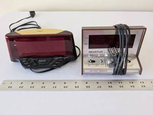 lot 53 image: Lot of 2 Vintage Digital Alarm Clocks Including Spartus Model