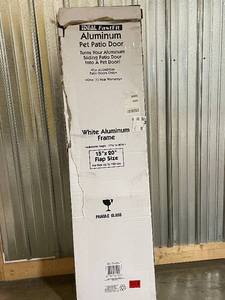 lot 3 image: IDEAL FastFit Aluminum Pet Patio Door 15x20 Flap Size