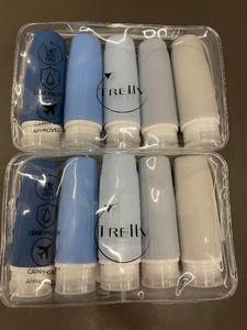 lot 35 image: TRELLV 10x Travel Toiletry Bottles Kit - Leak-Proof TSA Carry-On