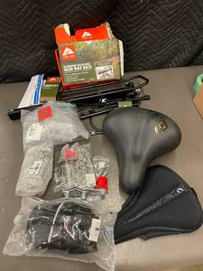 lot 41 image: Ozark Trail Aluminum Rear Bike Rack - Black, Saddle & Hardware Included