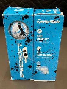 lot 49 image: 2x TaylorMade SpeedSoft Ink Golf Balls (3-Ball Pack Each)