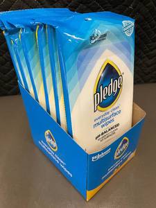 lot 153 image: Pledge Everyday Clean Multisurface Wipes - Fresh Citrus Display Box