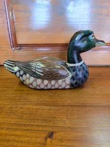 lot 25 image: Hand Painted Wood Duck