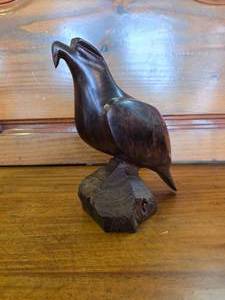 lot 72 image: Iron Wood Hand crafted Eagle