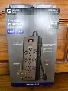 lot 28 image: Commercial Electric 6 Cord