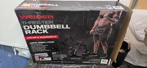 lot 15 image: Weider Three Tier Dumbbell Rack (NEW)