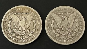 Pair of 1899-O Morgan Silver Dollars