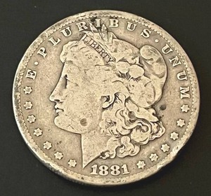 lot 35 image: 1881-S Morgan Silver Dollar